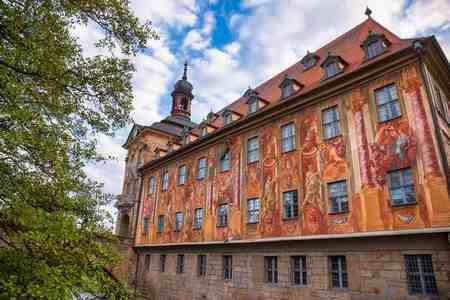 Bamberg: Colorista Fachada del Antiguo Ayuntamiento o Altes Rathaus